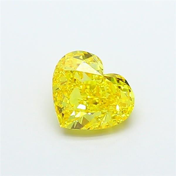 1.51 Ct. Fancy Vivid Yellow Heart Lab Grown Diamond