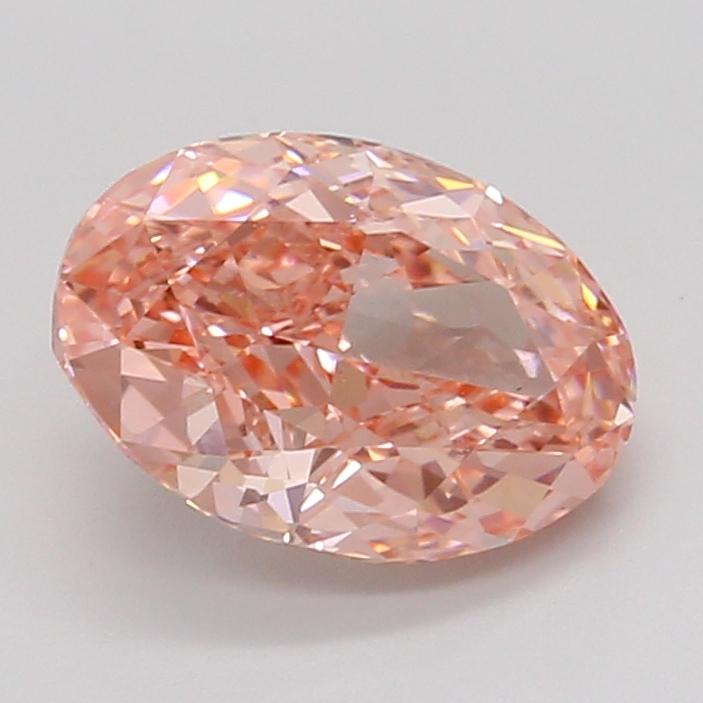 2.71 Ct. Fancy Vivid Pink Oval Lab Grown Diamond