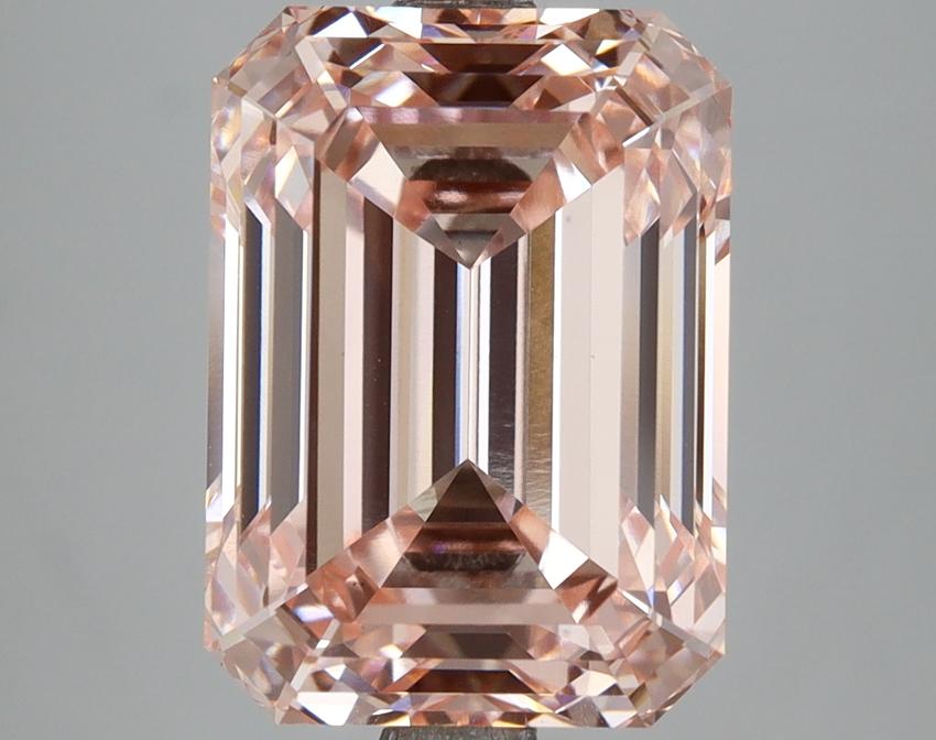 6.77 Ct. Fancy Intense Pink Emerald Lab Grown Diamond