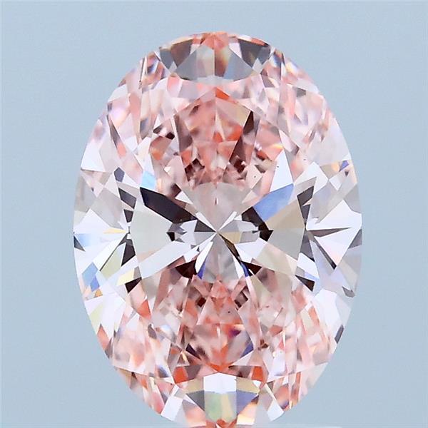 2.02 Ct. Fancy Pink Oval Lab Grown Diamond