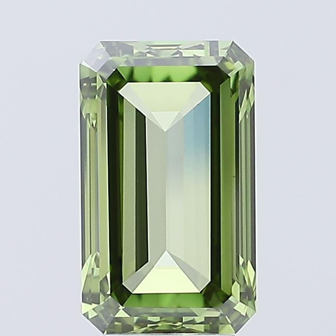 5.02 Ct. Fancy Vivid Green Emerald Lab Grown Diamond