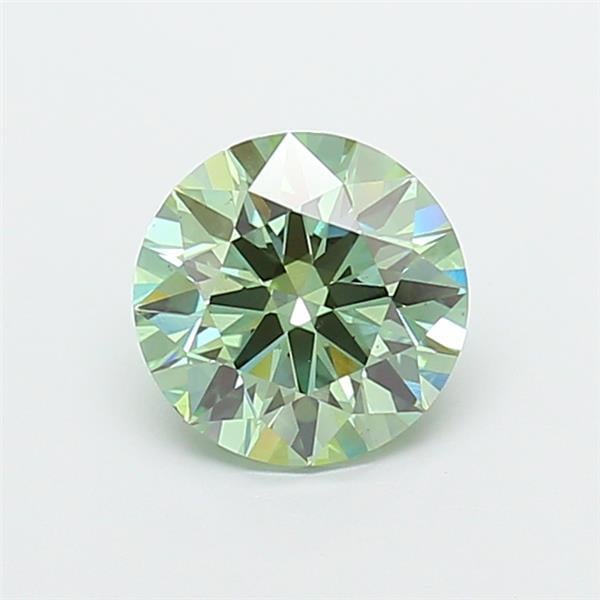 2.00 Ct. Fancy Vivid Green Round Lab Grown Diamond