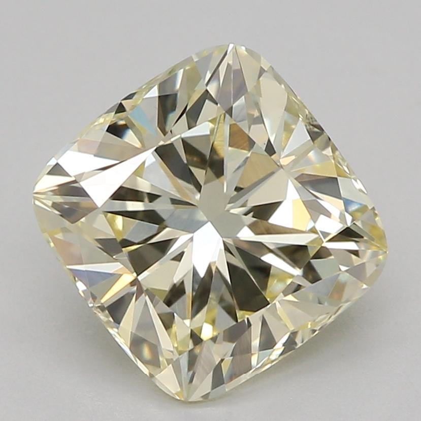 1.51 Ct. Fancy Light Yellow Cushion Lab Grown Diamond