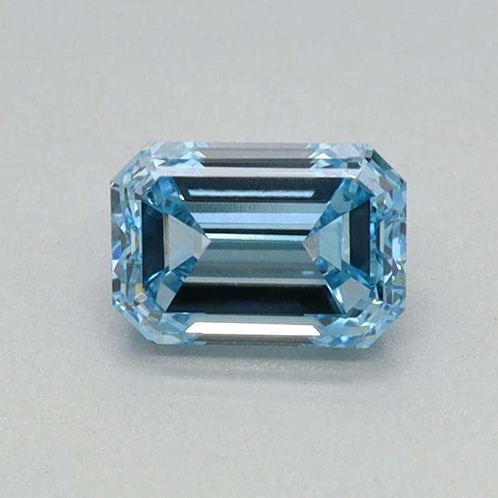 0.42 Ct. Fancy Intense Blue Emerald Lab Grown Diamond