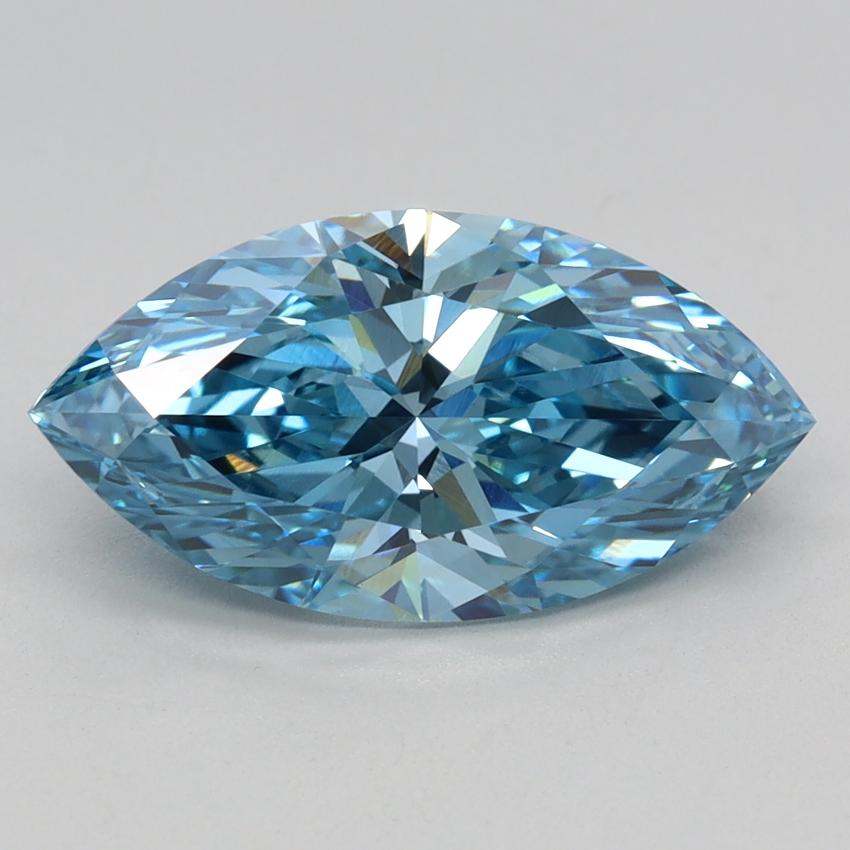 2.08 Ct. Fancy Vivid Blue Marquise Lab Grown Diamond
