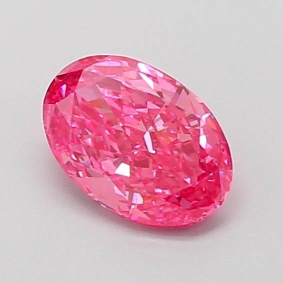 1.01 Ct. Fancy Vivid Pink Oval Lab Grown Diamond