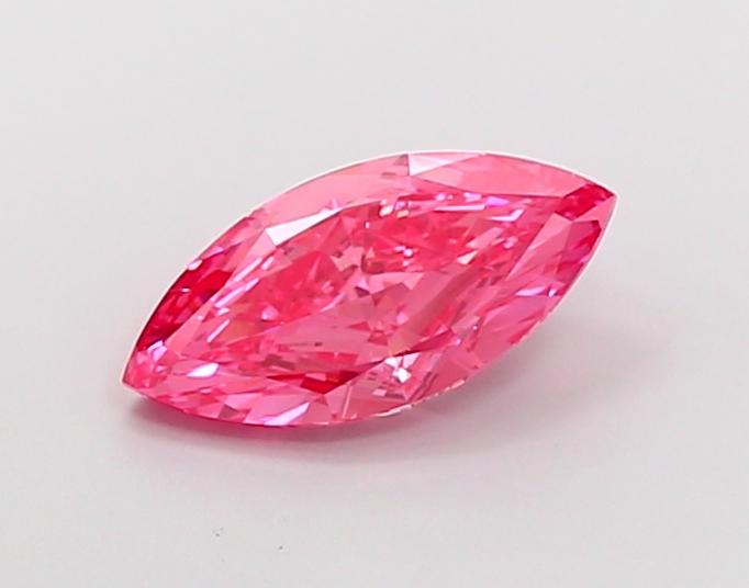 2.22 Ct. Fancy Vivid Pink Marquise Lab Grown Diamond