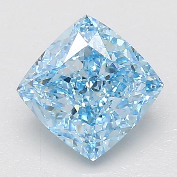 2.03 Ct. Fancy Vivid Blue Cushion Lab Grown Diamond