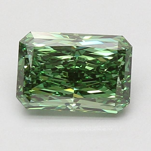 1.59 Ct. Fancy Vivid Green Radiant Lab Grown Diamond