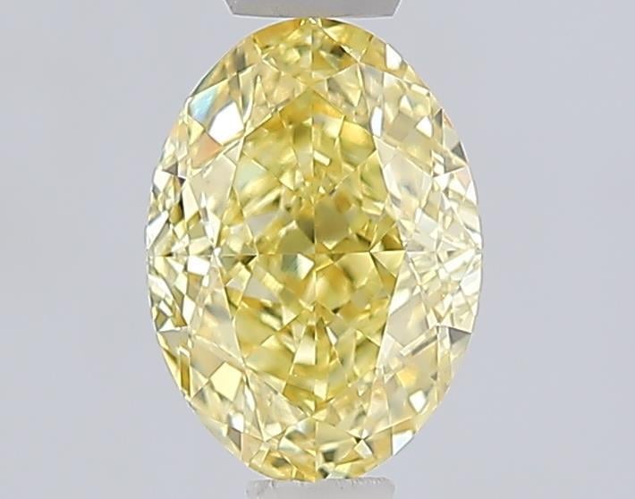 1.08 Ct. Fancy Vivid Yellow Yellow Oval Lab Grown Diamond