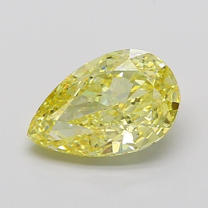 3.56 Ct. Fancy Intense None Yellow Pear Lab Grown Diamond