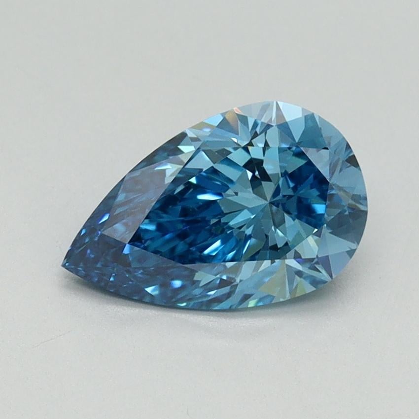 1.06 Ct. Fancy Vivid Blue Pear Lab Grown Diamond
