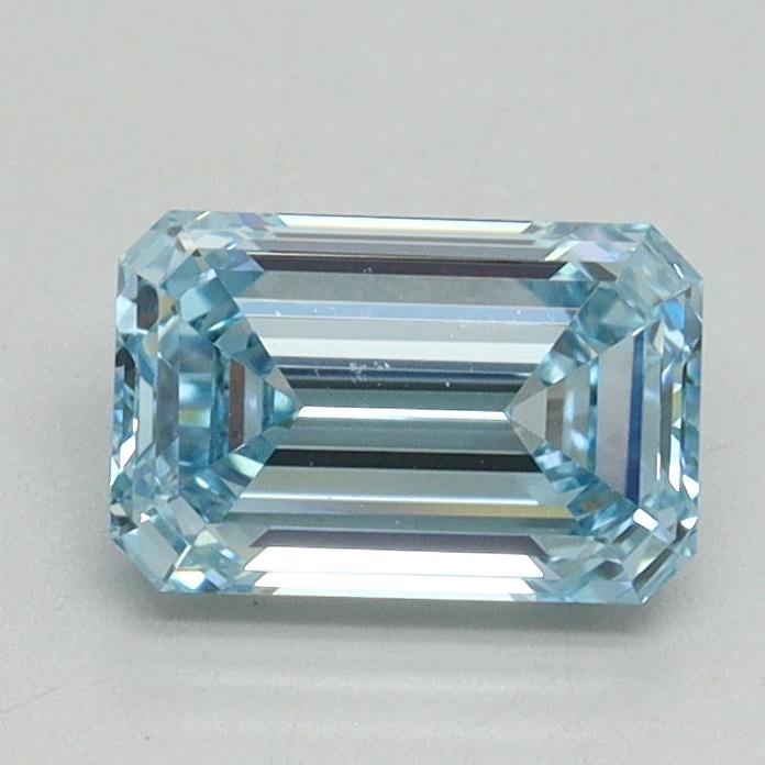 1.09 Ct. Fancy Intense Blue Emerald Lab Grown Diamond