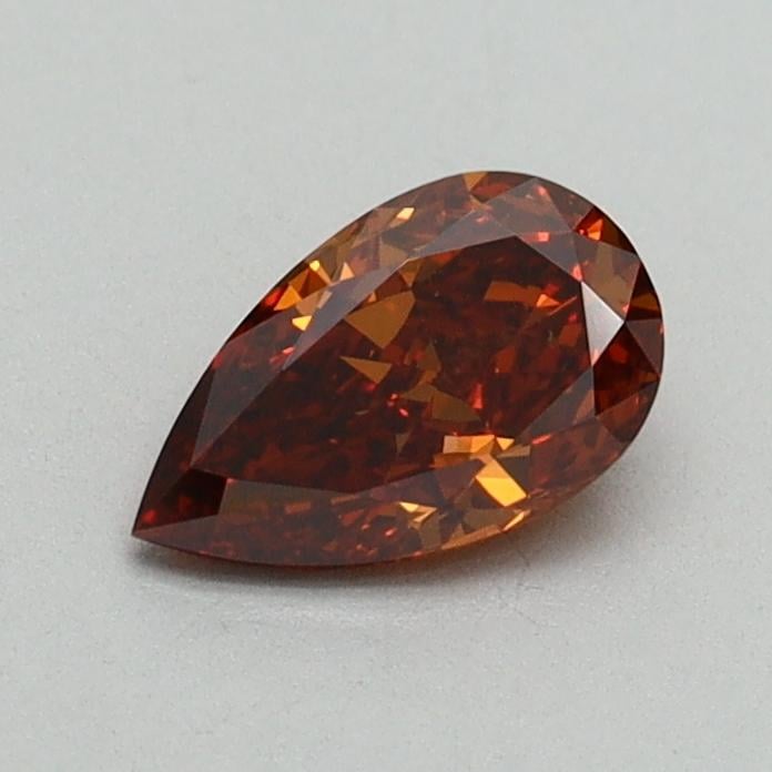 0.55 Ct. Fancy Orange Pear Lab Grown Diamond