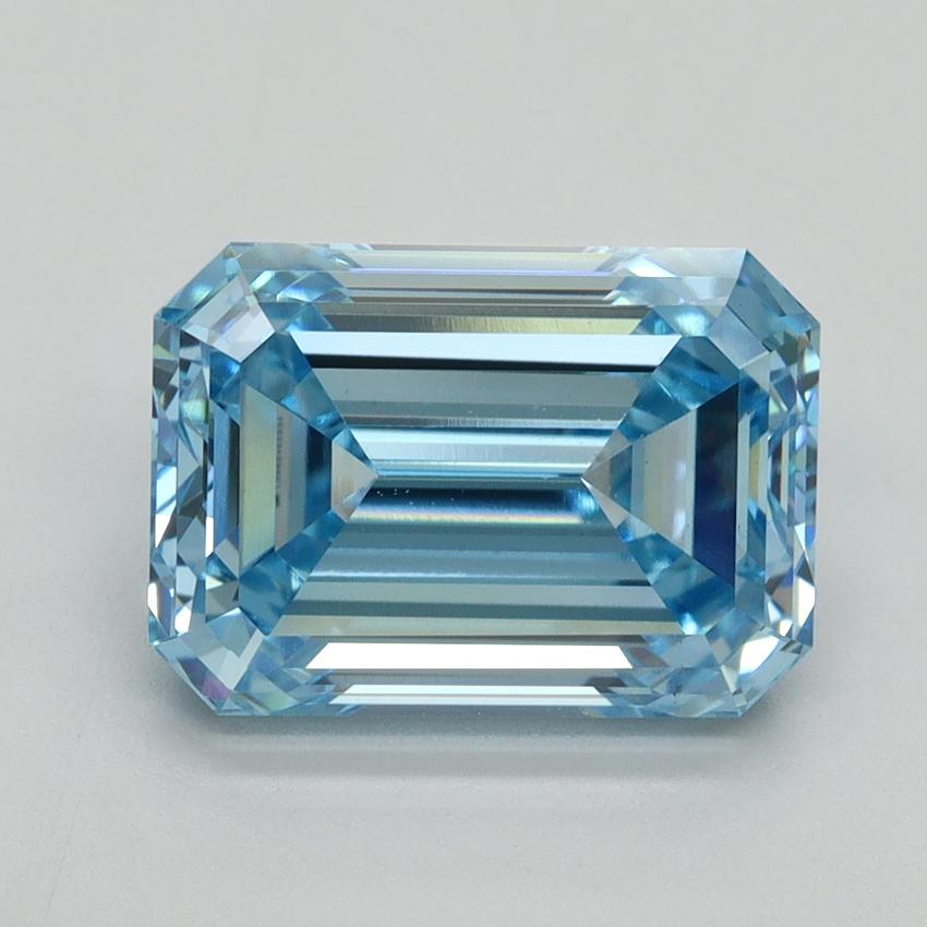 4.01 Ct. Fancy Vivid Blue Emerald Lab Grown Diamond