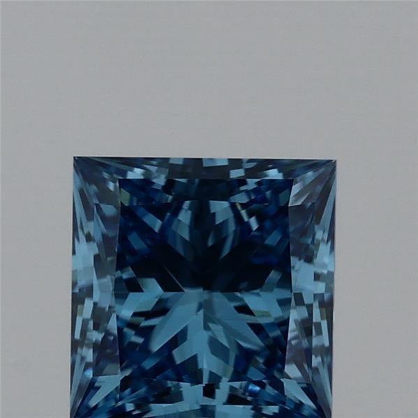 1.07 Ct. Fancy Vivid  Blue Princess Lab Grown Diamond