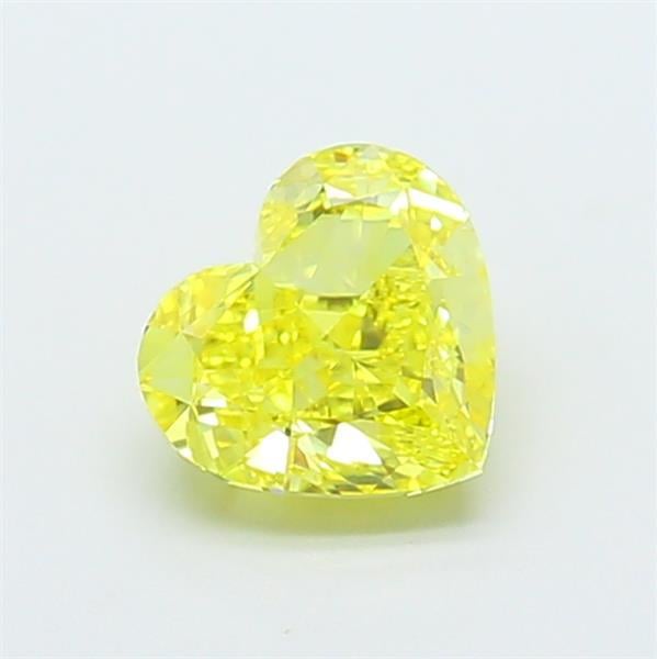 1.06 Ct. Fancy Vivid Yellow Heart Lab Grown Diamond