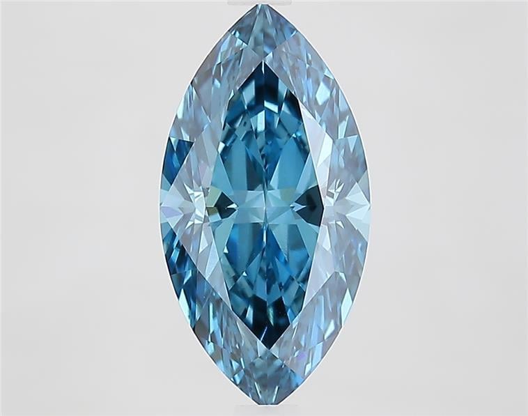 2.70 Ct. Fancy Vivid  Blue Marquise Lab Grown Diamond