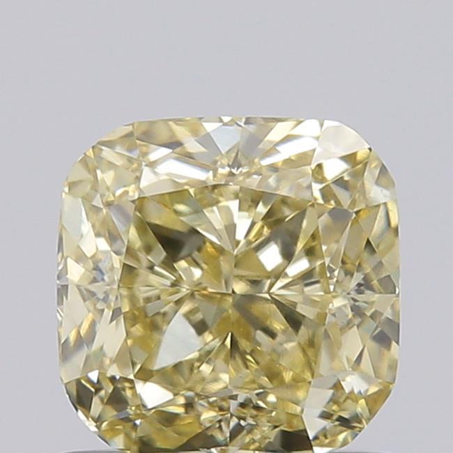 0.78 Ct. Light  Yellow Cushion Lab Grown Diamond