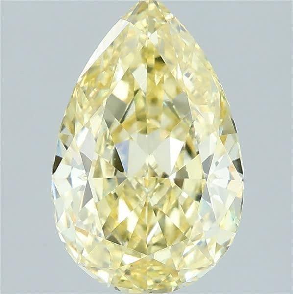 2.09 Ct. Fancy Intense Yellow Pear Lab Grown Diamond