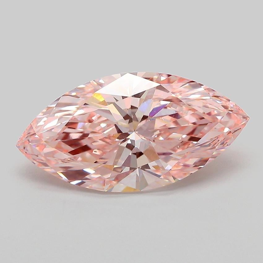 4.05 Ct. Fancy Intense Pink Marquise Lab Grown Diamond