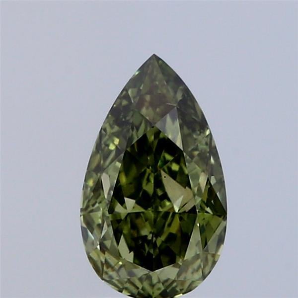 1.01 Ct. Fancy Vivid Green Pear Lab Grown Diamond