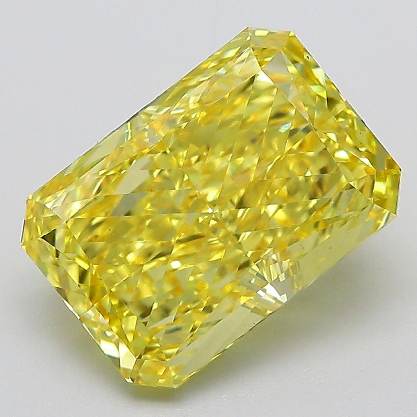 4.08 Ct. Fancy Vivid  Yellow Radiant Lab Grown Diamond