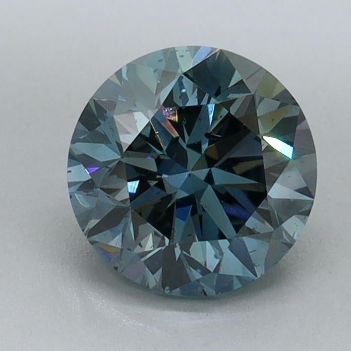 1.14 Ct. Fancy Vivid Blue Round Lab Grown Diamond