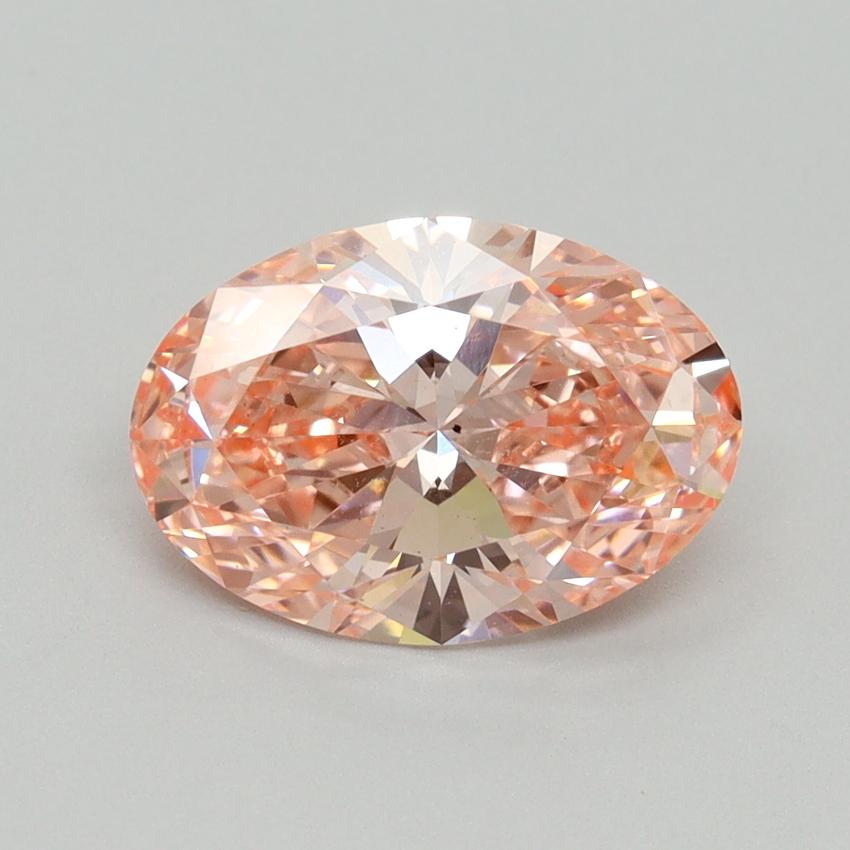 2.03 Ct. Fancy Vivid Pink Oval Lab Grown Diamond