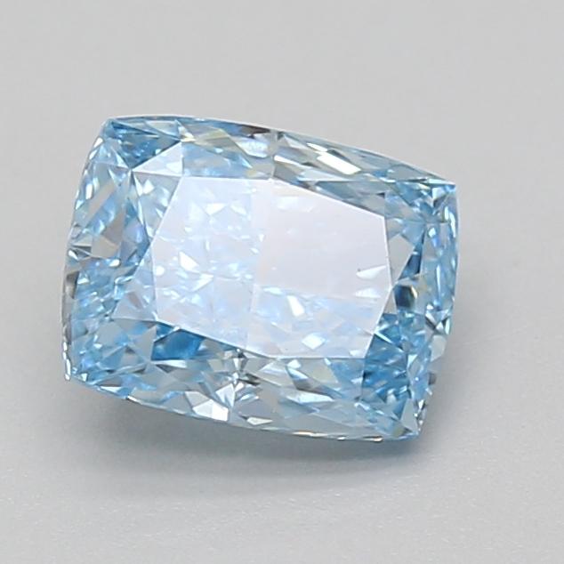 1.61 Ct. Fancy Vivid Blue Cushion Lab Grown Diamond
