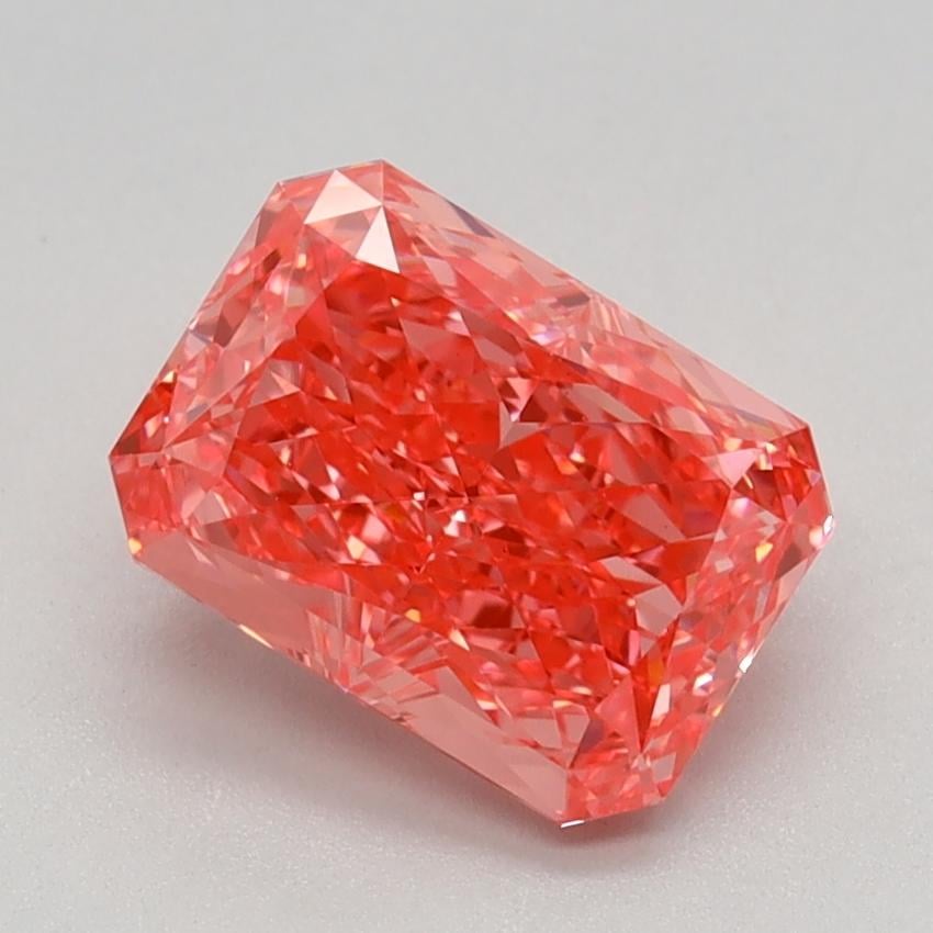 1.67 Ct. Fancy Vivid Pink Radiant Lab Grown Diamond