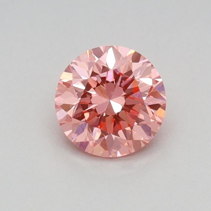 0.34 Ct. Fancy Vivid Pink Round Lab Grown Diamond