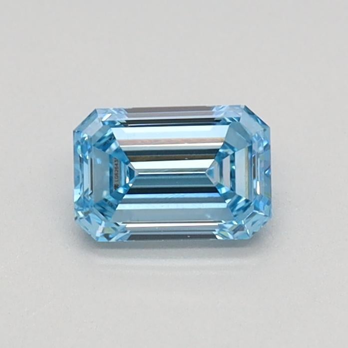 0.37 Ct. Fancy Intense Blue Emerald Lab Grown Diamond