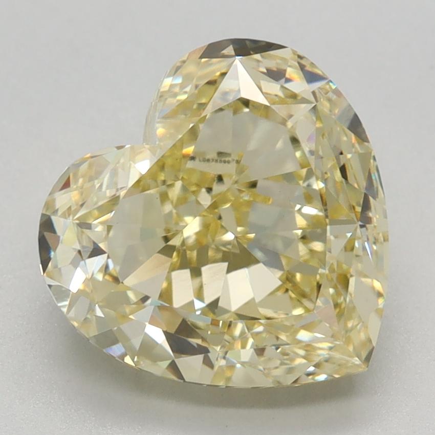 3.14 Ct. Fancy Intense Yellow Heart Lab Grown Diamond