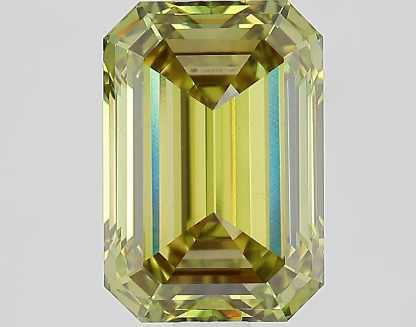 2.53 Ct. Fancy Vivid Green Emerald Lab Grown Diamond