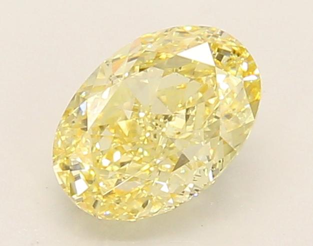 1.08 Ct. Fancy Intense Yellow Oval Lab Grown Diamond