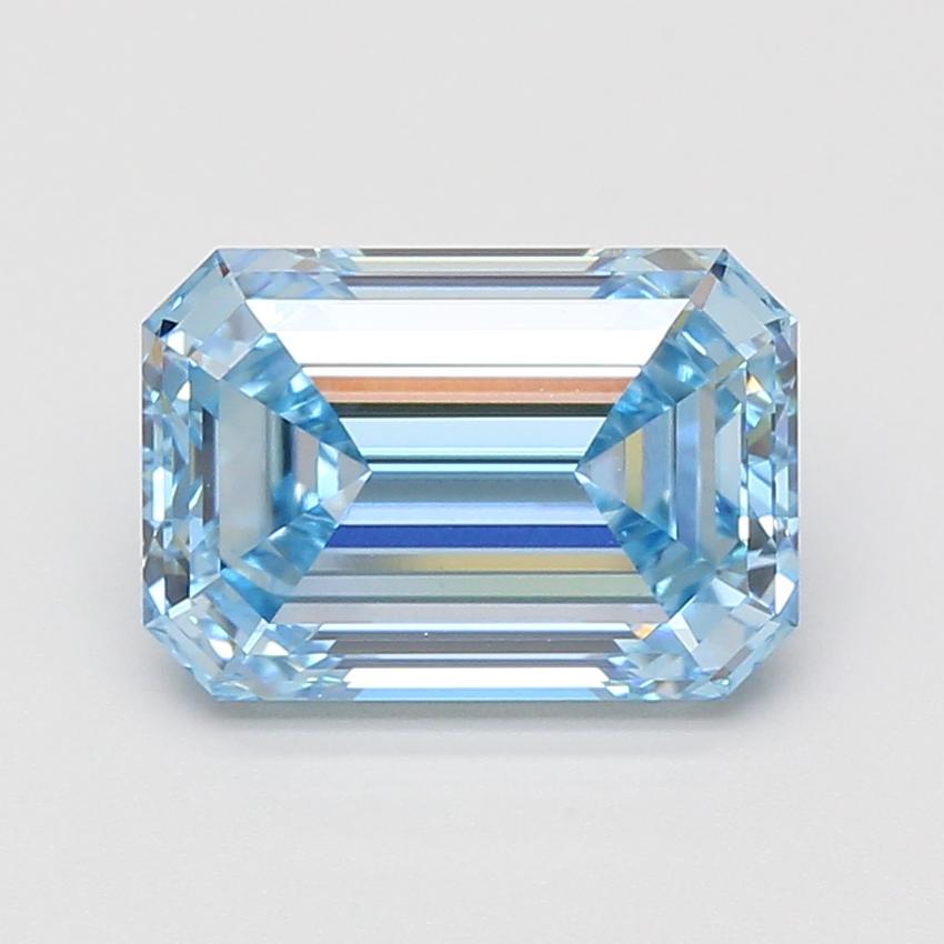 4.03 Ct. Fancy Vivid Blue Emerald Lab Grown Diamond