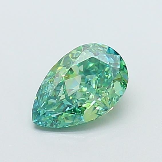 1.00 Ct. Fancy Vivid Green Pear Lab Grown Diamond