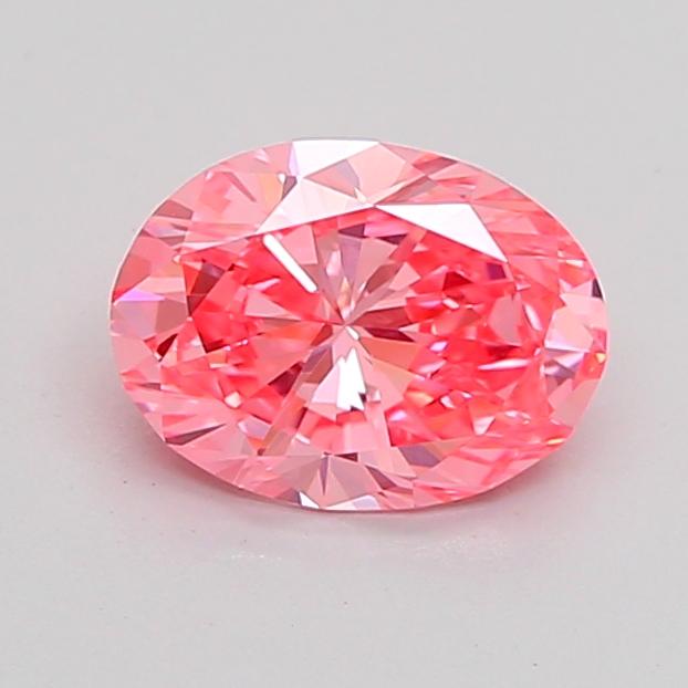 1.03 Ct. Fancy Vivid Pink Oval Lab Grown Diamond