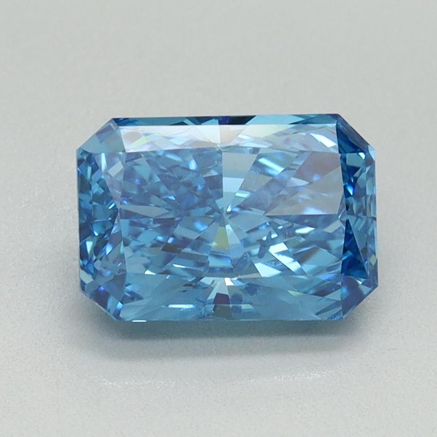 1.59 Ct. Fancy Vivid Blue Radiant Lab Grown Diamond