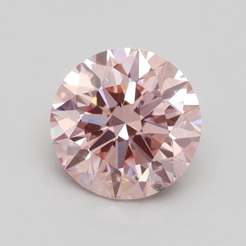 1.29 Ct. Fancy Intense Pink Round Lab Grown Diamond