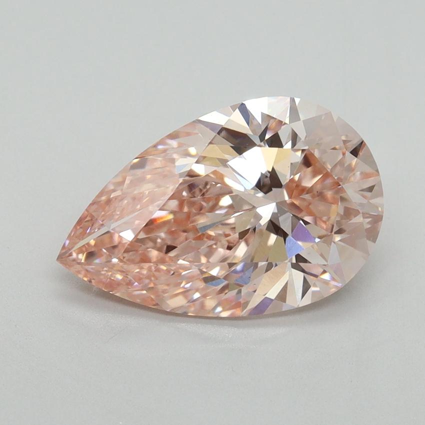 3.05 Ct. Fancy Vivid Pink Pear Lab Grown Diamond