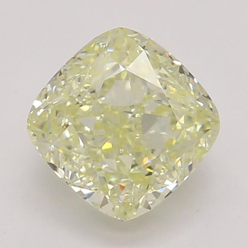 0.81 Ct. Fancy Light Yellow Cushion Diamond