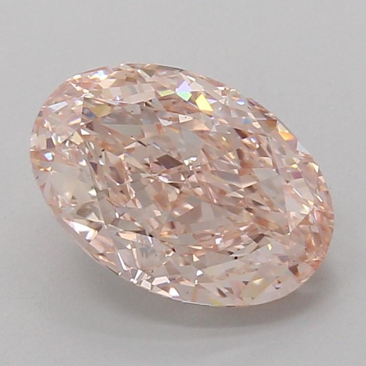 3.06 Ct. Fancy Intense Pink Oval Lab Grown Diamond