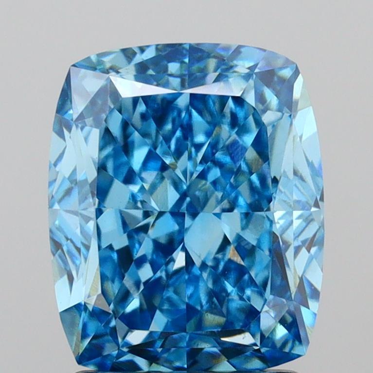 2.07 Ct. Fancy Vivid Cushion Lab Grown Diamond