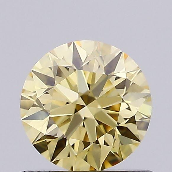 0.62 Ct. Fancy Yellow Round Lab Grown Diamond