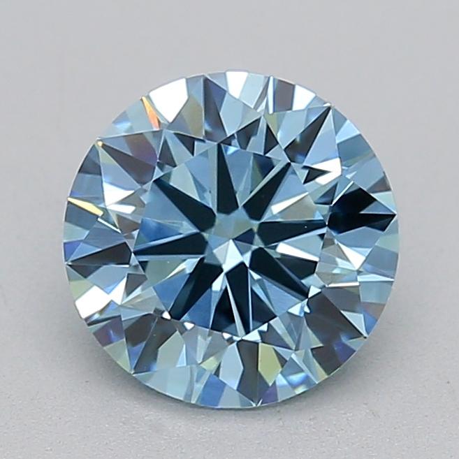 1.38 Ct. Fancy Vivid Blue Round Lab Grown Diamond