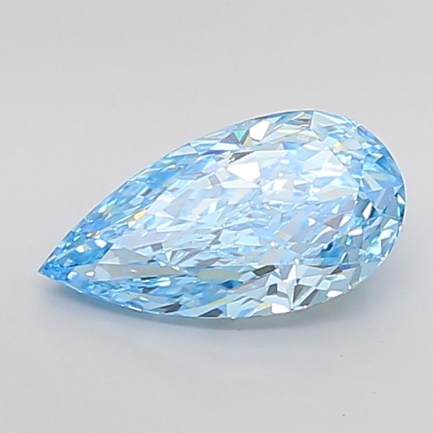 3.05 Ct. Fancy Vivid Blue Pear Lab Grown Diamond