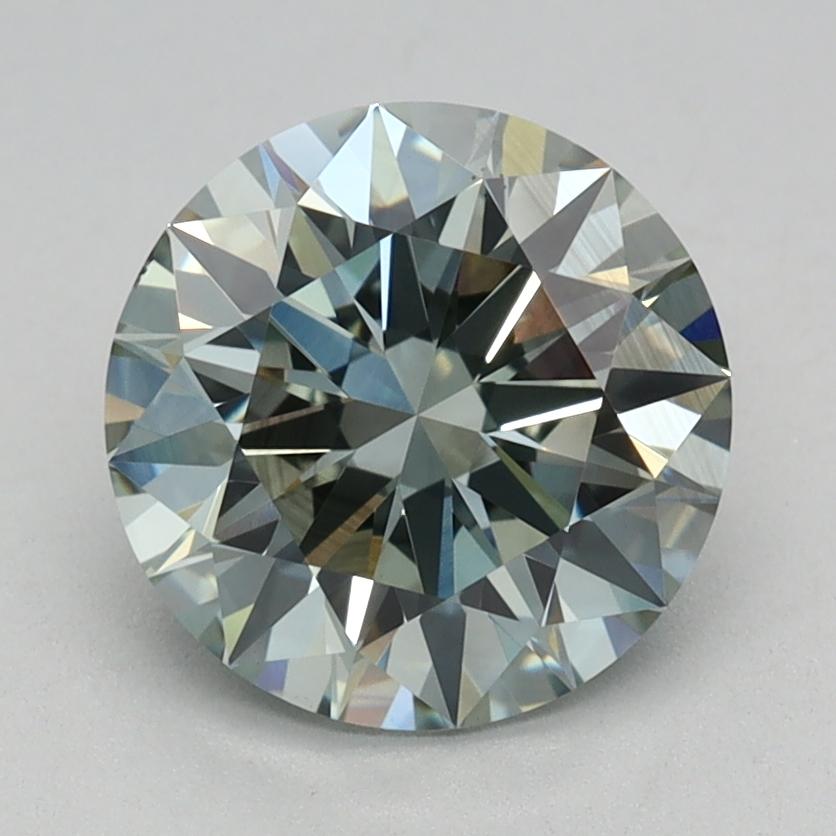 1.51 Ct. Fancy Intense Green Round Lab Grown Diamond