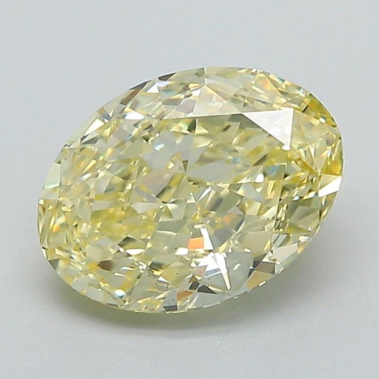 2.01 Ct. Fancy Yellow Oval Lab Grown Diamond